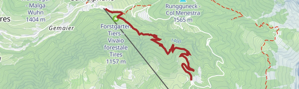 Route map: 289 Collegamento Passo Nigra